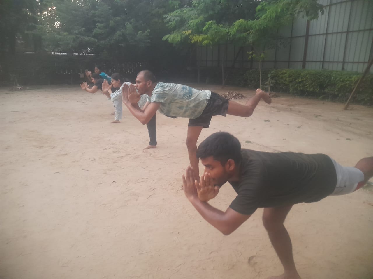 Classical Kalaripayattu warrior painting